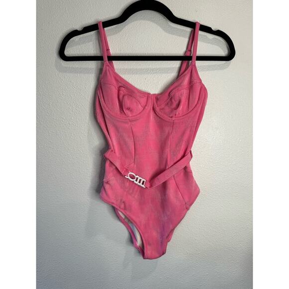 The Spencer One Piece Pink Solid & Striped XS - Picture 3 of 6